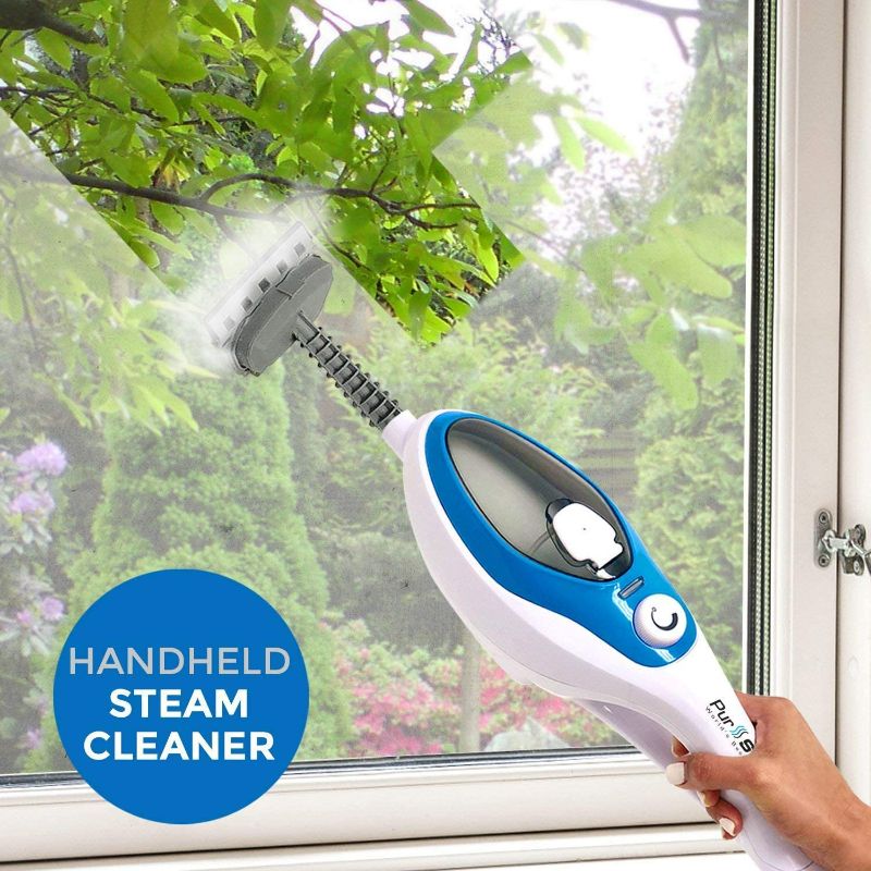 Photo 6 of PurSteam Steam Mop Cleaner 10-in-1 with Convenient Detachable Handheld Unit, Laminate/Hardwood/Tiles/Carpet Kitchen - Garment - Clothes - Pet Friendly Steamer Whole House Multipurpose Use
