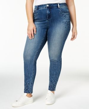 Photo 1 of I.n.c. Plus Size Embellished Skinny Jeans, Created for Macy's
SIZE 22W