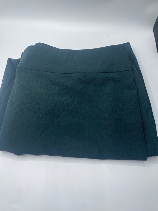 Photo 2 of KASPER Womens New 1328 Green Straight Leg Pants 18W Plus B+B
