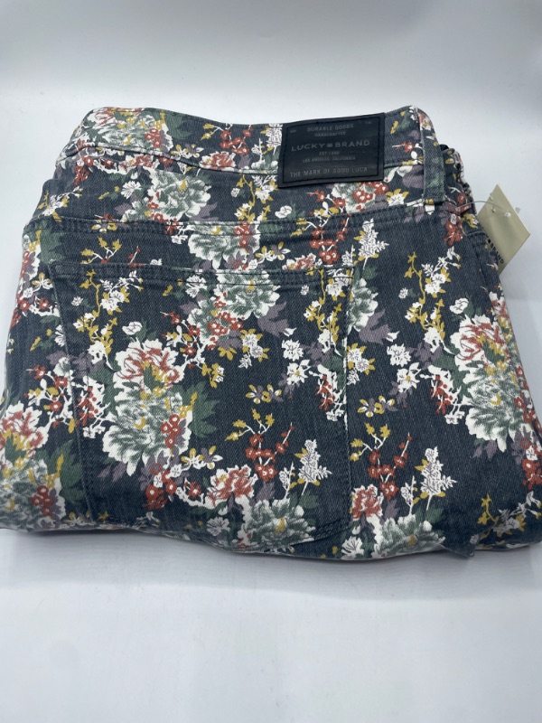 Photo 2 of Lucky Brand Plus Size Lolita Floral-Print Skinny Jeans - Gray 20W
