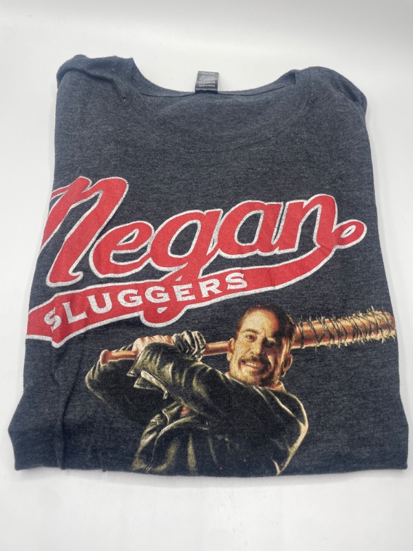 Photo 2 of The Walking Dead T-shirt Men's Size Large Negan Sluggers Lucille Bat Zombies AMC size medium
