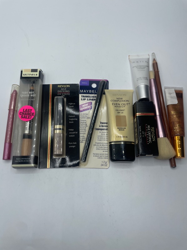 Photo 2 of Miscellaneous variety makeup brand Name cosmetics including ( Maybelline , Revlon ,ultima 
2  & DISCONTINUED MAKEUP ITEMS)