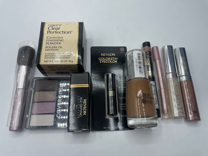 Photo 1 of Miscellaneous variety makeup brand Name cosmetics including ( Maybelline , Revlon ,Cabots, covergirl & DISCONTINUED MAKEUP ITEMS)