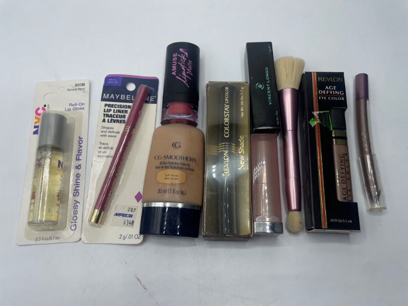 Photo 1 of Miscellaneous variety makeup brand Name cosmetics including ( Maybelline , Revlon ,Amuse, Vincent Longo & DISCONTINUED MAKEUP ITEMS)