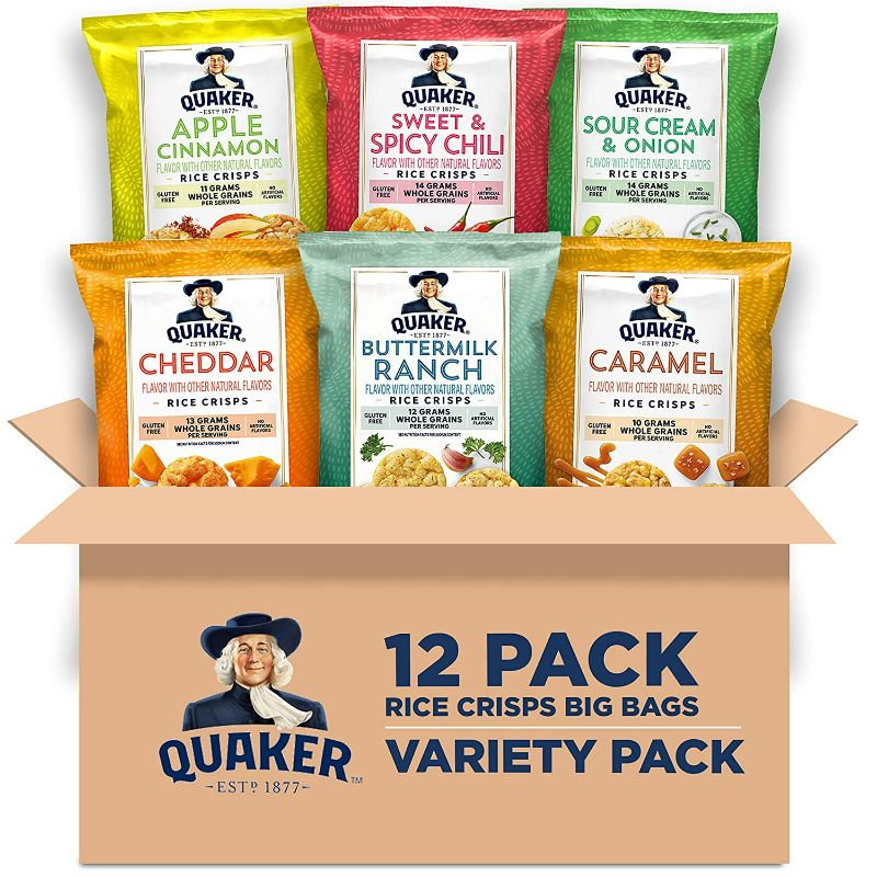Photo 1 of Quaker Rice Crisps, 6 Flavor Variety Pack, 12 Count
