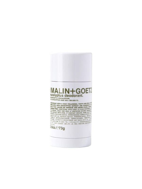 Photo 2 of Malin + Goetz Eucalyptus, Bergamot, and Botanical Deodorant, with natural ingredients, effective odor and sweat protection, all skin types, no residue or stains, no aluminum, alcohol, 2.6 Fl Oz.
