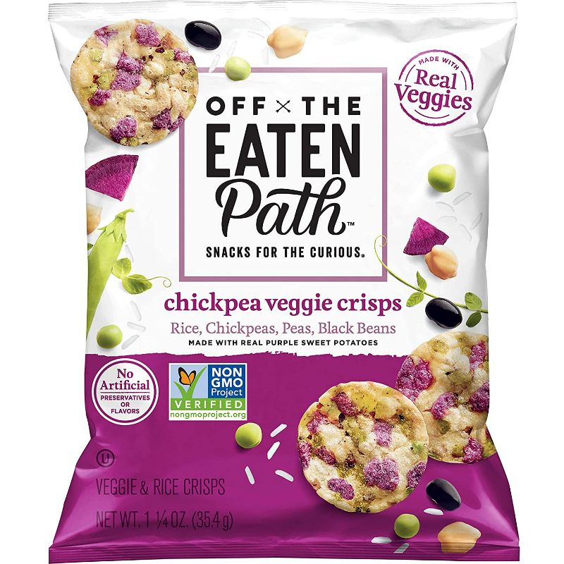 Photo 2 of Off The Eaten Path Chickpea Veggie Crisps, 1.25 oz (Pack of 16)
