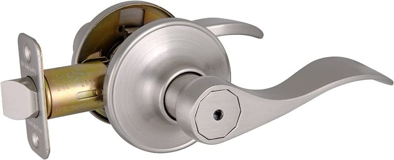 Photo 1 of Design House 700492 Springdale Privacy Bed and Bath Door Lever, Satin Nickel

