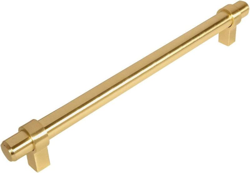 Photo 1 of Cosmas 10 Pack 161-192BB Brushed Brass Cabinet Bar Handle Pull - 7-1/2" Inch (192mm) Hole Centers

