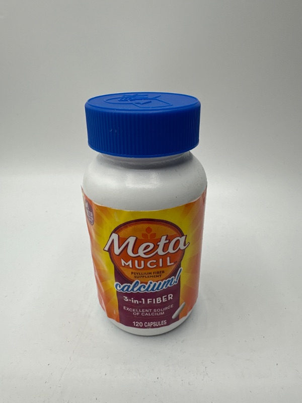 Photo 2 of Metamucil Fiber with Calcium, 3-in-1 Psyllium Capsule Fiber Supplement with Calcium