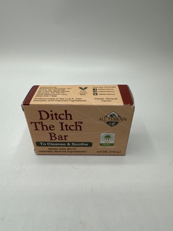 Photo 3 of All Terrain Ditch The Itch Bar Soap, 4oz, to Cleanse & Soothe Itchy Irritated Skin 