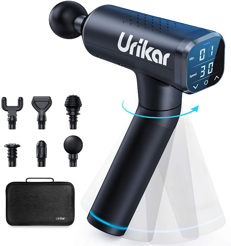 Photo 1 of Urikar Massage Gun for Athletes, Portable Electric Handheld Deep Tissue Percussion Massager Pro 3 for Sore Muscles Pain Relief
