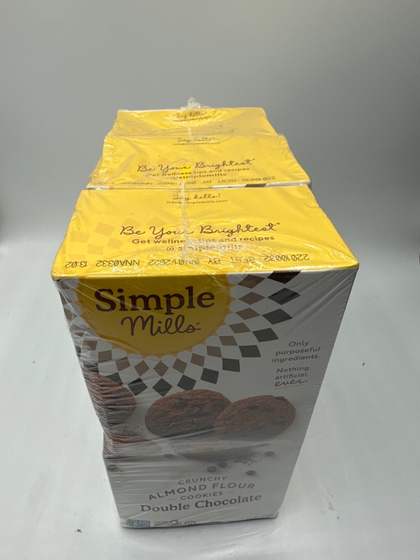 Photo 1 of Simple Mills Almond Flour Crunchy Cookies, Double Chocolate Chip - Gluten Free, Vegan, Healthy Snacks, Made with Organic Coconut Oil, 5.5 Ounce (Pack of 3)
