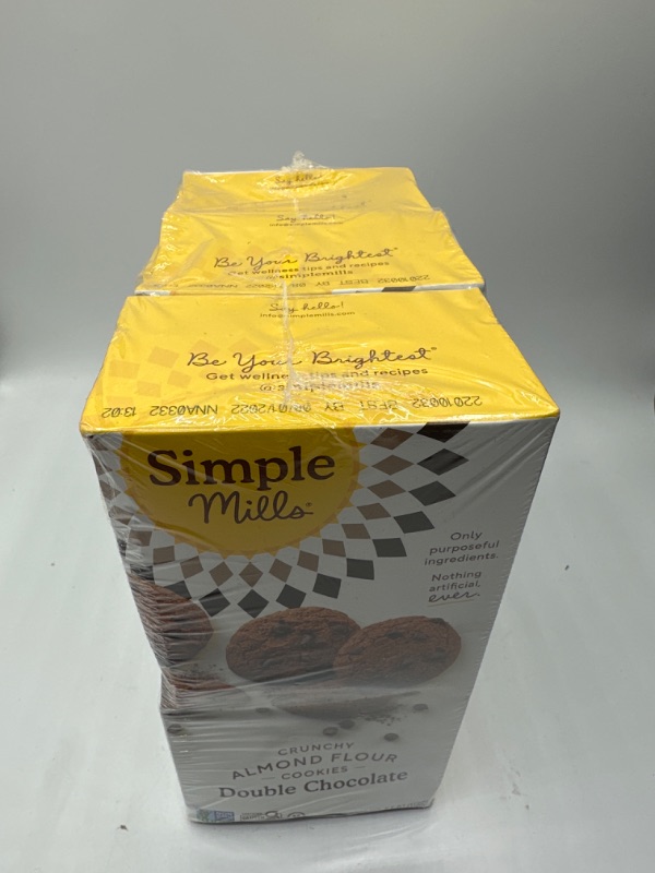 Photo 3 of Simple Mills Almond Flour Crunchy Cookies, Double Chocolate Chip - Gluten Free, Vegan, Healthy Snacks, Made with Organic Coconut Oil, 5.5 Ounce (Pack of 3)
