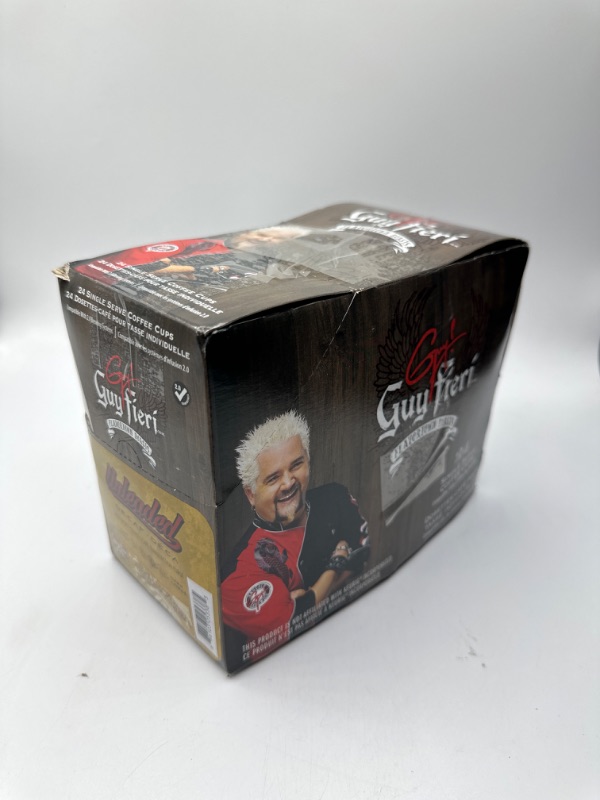 Photo 3 of Guy Fieri Flavortown Roasts Unleaded Decaf Coffee 24 Keurig K Cup Pods Compatible
