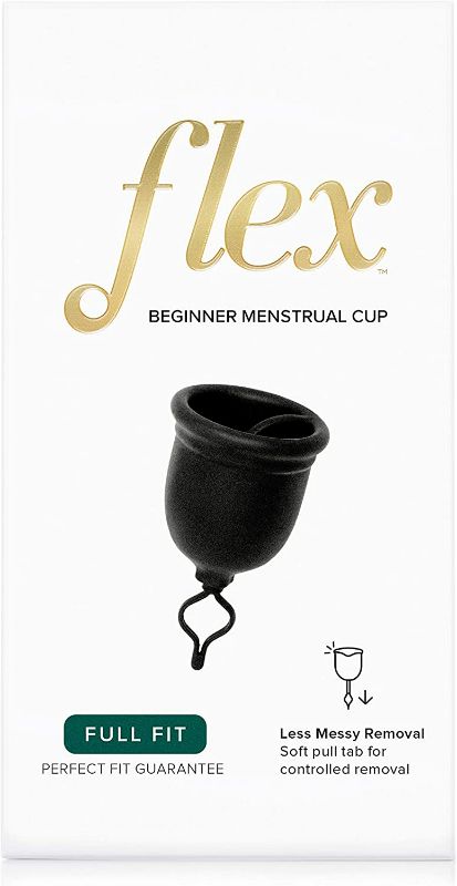 Photo 2 of Flex Cup (Full Fit - Size 02) | Reusable Menstrual Cup | Pull-Tab for Easy Removal | Tampon + Pad Alternative | Capacity of 3 Super Tampons + 2 Free Menstrual Discs
