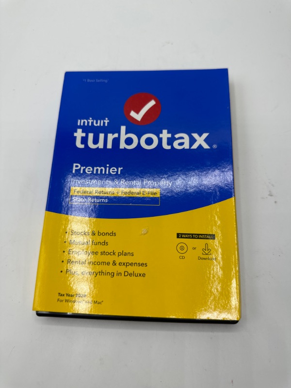 Photo 3 of [Old Version] TurboTax Premier 2020 Desktop Tax Software, Federal and State Returns + Federal E-file [Amazon Exclusive] [MAC Download]
