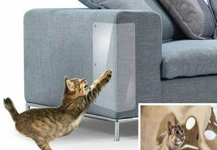 Photo 1 of Couch Protector for Cats – 8-Pack Double Sided Sofa Anti Scratching Sticky Tape – Cat Scratch Deterrent Tape Corner Anti Cat Scratch Furniture Protectors from Cats - Cat Couch Protector
