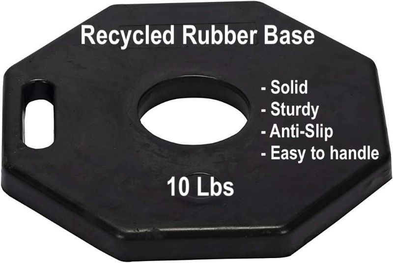 Photo 1 of 10 lbs 10 Pack Octagonal Rubber Base for cones base only