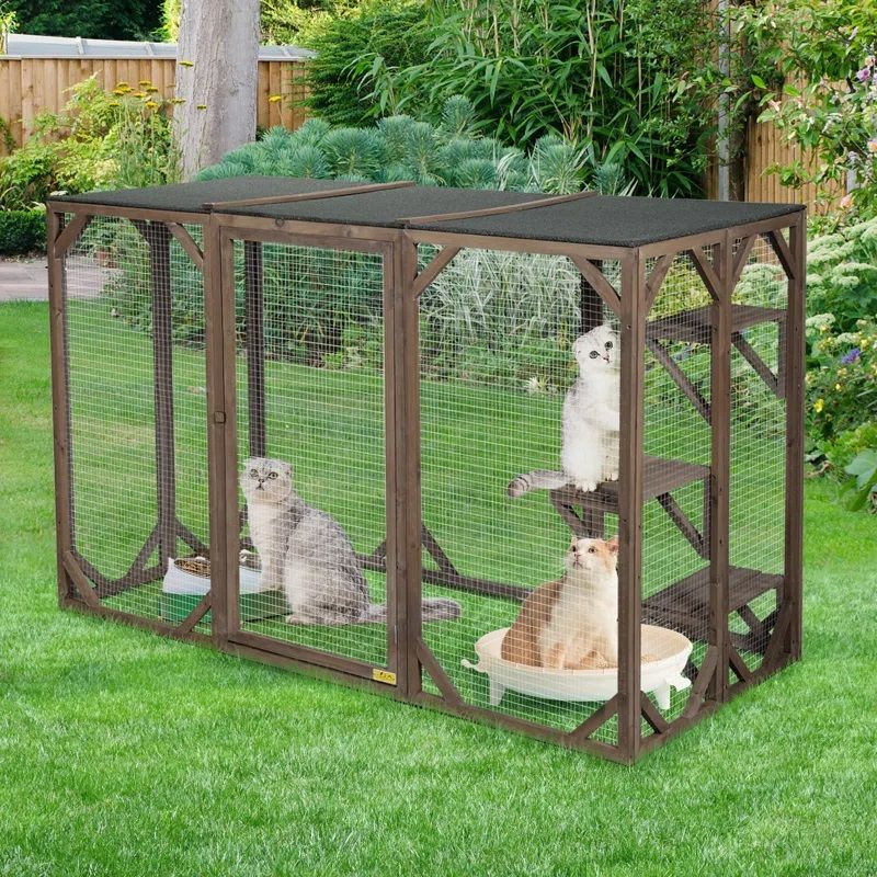 Photo 1 of Coziwow
Wooden Outdoor Cat Enclosure Run Playpen Catio