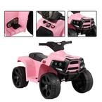 Photo 2 of 6-Volt Kids Ride on ATV Car 4 Wheelers Electric Quad with Horn and LED Lights, Pink
