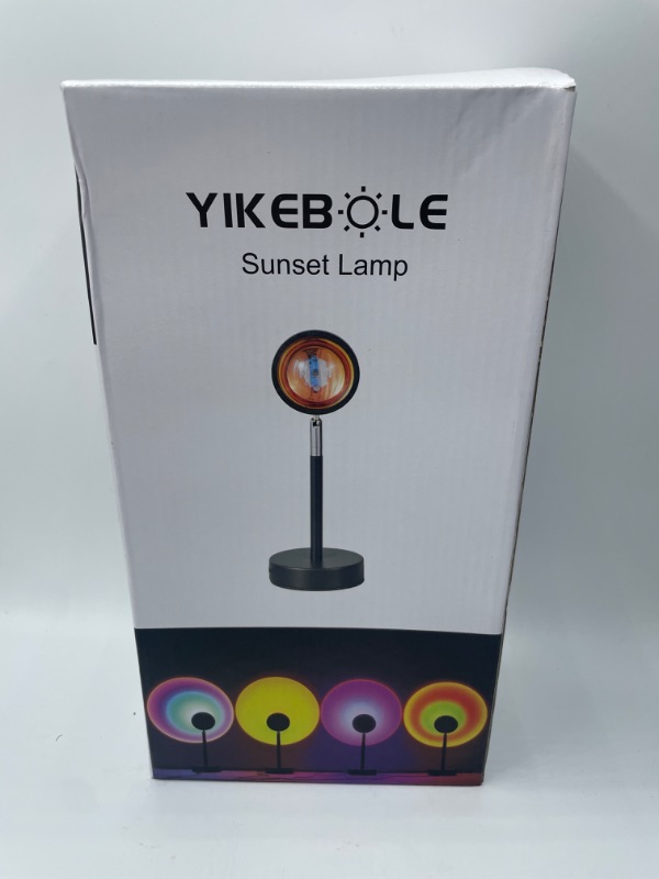 Photo 2 of YIKEBOLE Rainbow Lamp Projector Led Light 180 ° Rotation Fills The Parlor Bedroom and Family Union Photography Selfie with Romantic Atmosphere USB Port Charging