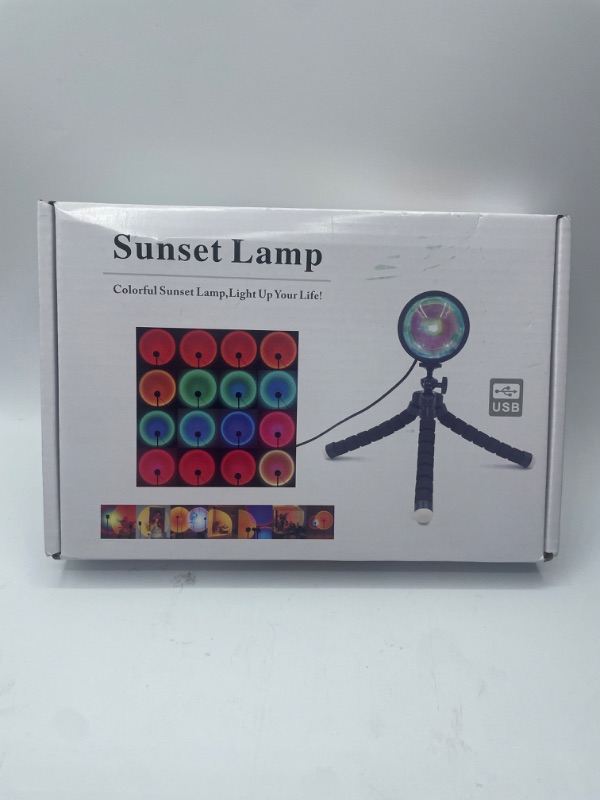 Photo 3 of Sunset Lamp Projection with Remote and APP Control Multiple Colors Changing LED Sunset Light Projector 360 Degree Rotation with Adjustable Base for Photography/Party/Home/Bedroom
