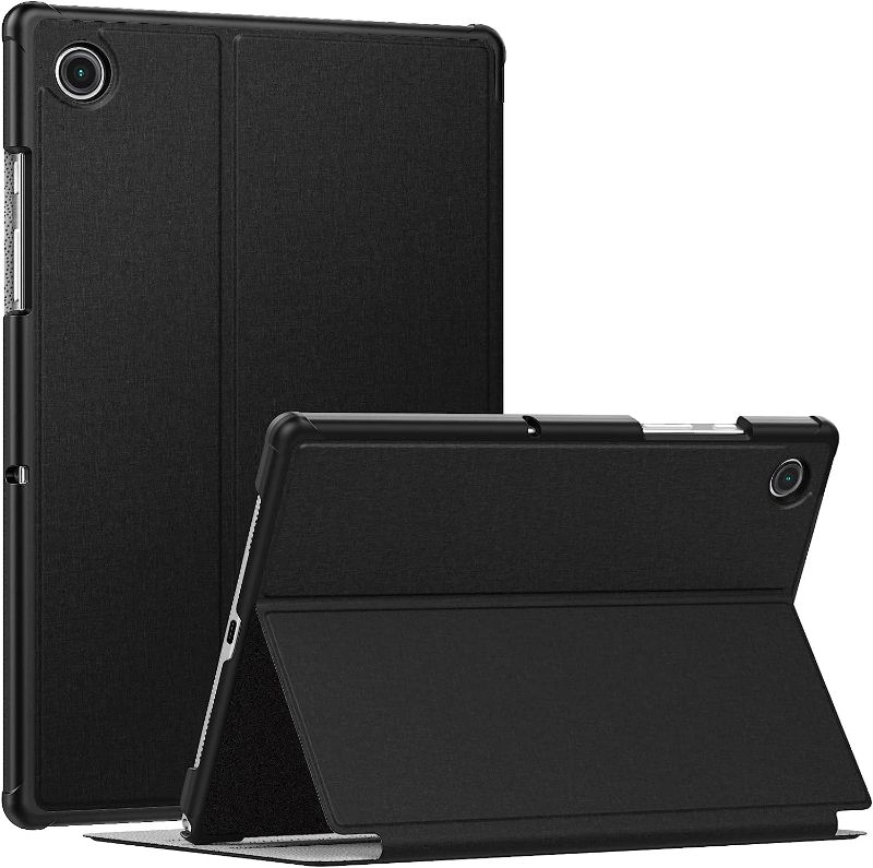 Photo 1 of MoKo Case Fit Samsung Galaxy Tab A8 10.5 Inch 2022 [SM-X200/X205/X207], Shock Proof Stand Folio Case,Multi-Viewing Angles, Hard PC Back Cover Fit Galaxy A8 10.5 Tablet, Auto Wake/Sleep, Black
