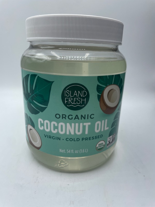 Photo 3 of Island Fresh Organic Coconut Oil (54 oz) - Organic Virgin Coconut Oil Great for Baking, Versatile Cooking Oil, DIY Hair Oil & Skin Oil, Cold-Pressed, Certified Organic & Non-GMO 54 Fl Oz (Pack of 1)