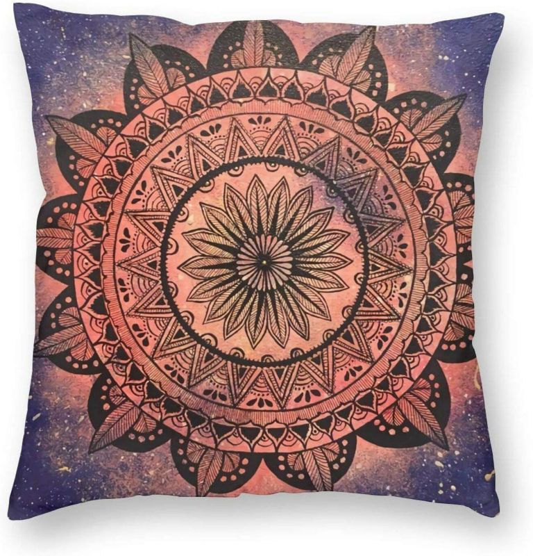 Photo 1 of LIZHIDE Boho 18x18 Pillow Cover, Home Decor Square Decorative Pillow Cover for Sofa Couch Bed Living Room Car Housewarming Gifts
