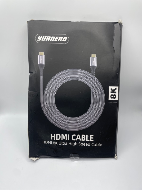 Photo 2 of HDMI 2.1 Cable 10ft, Yurnero 8K High Speed 48Gbps Ultra HD HDMI to HDMI Cable(8K@60Hz,4K@120Hz),HDMI Cord Supports 3D and Audio Return Channel,Compatible with Fire TV/PS5/PS4/PS3/PC