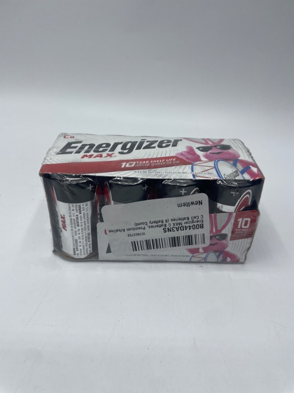 Photo 2 of Energizer C Batteries, Max C Cell Battery Premium Alkaline, 8 Count 8 Count (Pack of 1)