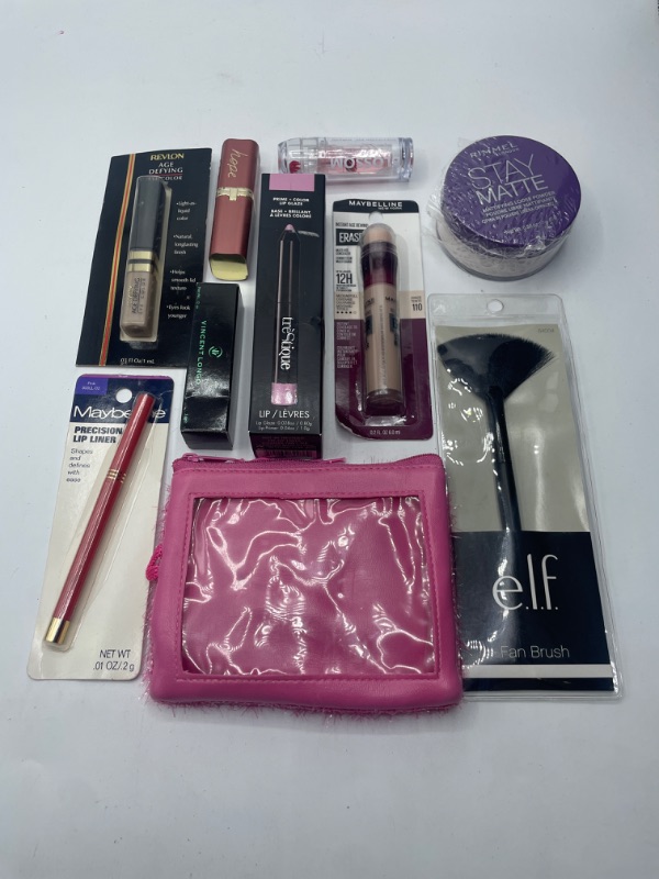 Photo 1 of Miscellaneous Variety Brand Name Cosmetics Including (E.L.F, Vincent Longo, Revlon, Rimmel, Maybelline)