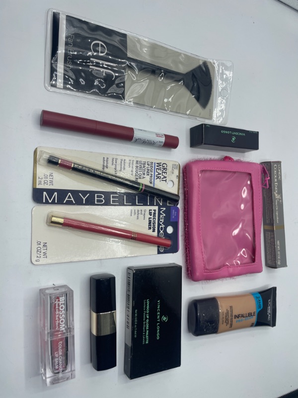 Photo 1 of Miscellaneous Variety Brand Name Cosmetics Including (E.L.F, Vincent Longo, Revlon,  Maybelline )