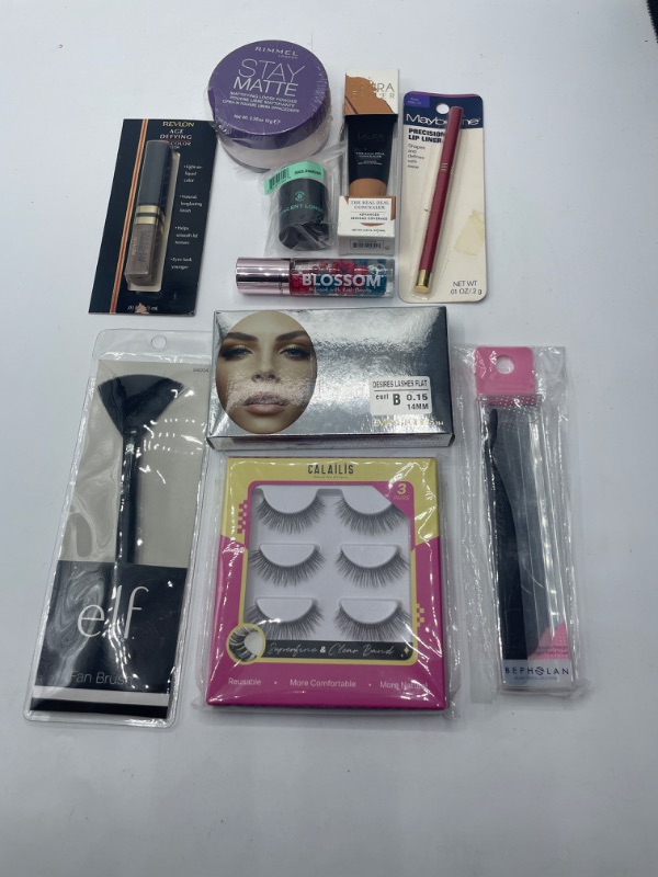 Photo 2 of Miscellaneous Variety Brand Name Cosmetics Including (E.L.F, Vincent Longo, Revlon, Blossom, Maybelline)