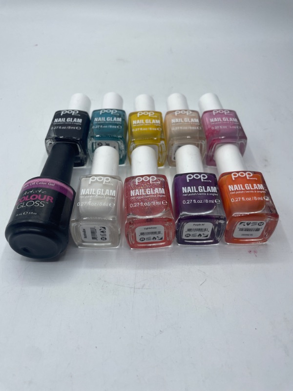 Photo 2 of Miscellaneous Nail Polish 10 Piece Muti Colors Regular/Gel 