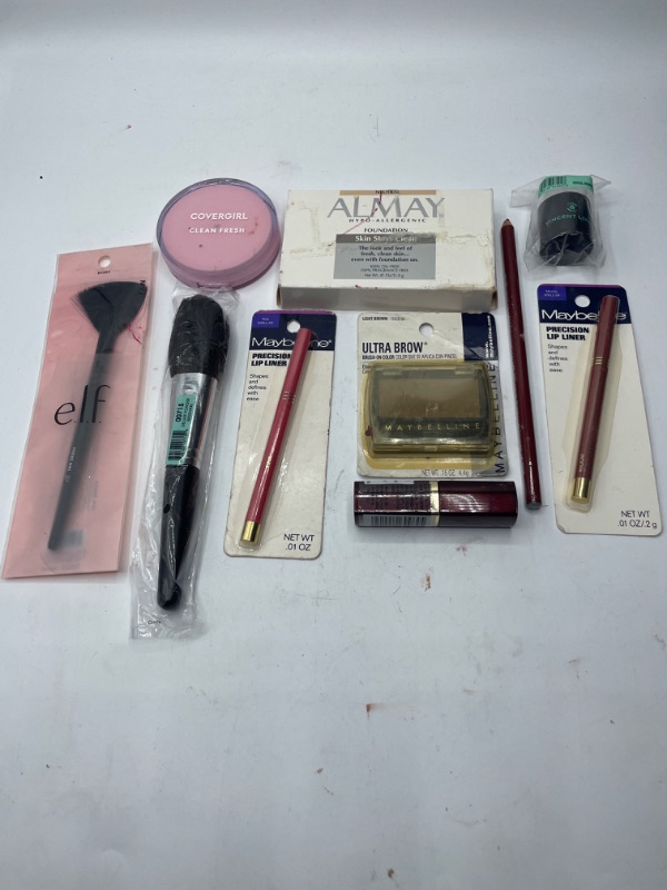 Photo 2 of Miscellaneous Variety Brand Name Cosmetics Including (E.L.F, Vincent Longo, Revlon,Covergirl, Maybelline) And Discontinued Items