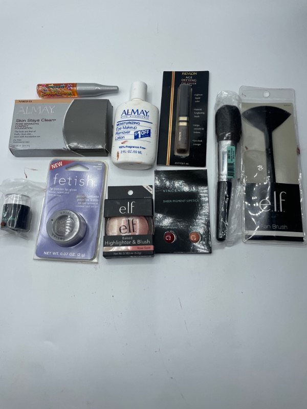 Photo 2 of Miscellaneous Variety Brand Name Cosmetics Including (E.L.F, Vincent Longo, Revlon, Almay, Maybelline) And Discontinued Items