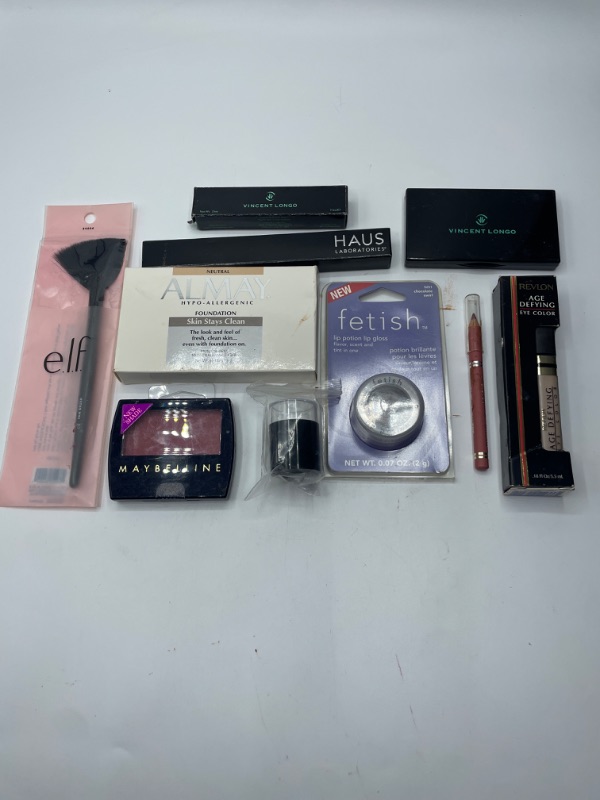 Photo 2 of Miscellaneous Variety Brand Name Cosmetics Including (E.L.F, Vincent Longo, Revlon,Haus, Maybelline) And Discontinued Items