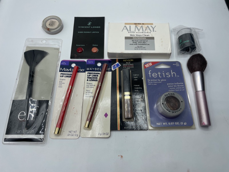 Photo 2 of Miscellaneous Variety Brand Name Cosmetics Including (E.L.F, Vincent Longo, Revlon, Almay, Maybelline) And Discontinued Items