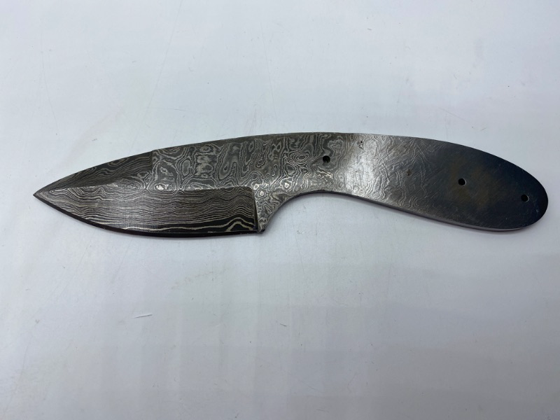 Photo 1 of Damascus Drop Point Hunter Blade 3"