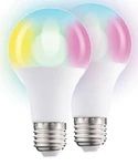 Photo 1 of 2-Pack Glow By GabbaGoods LED Multi-Color RGB Light Bulbs With Remote - 5 Watt