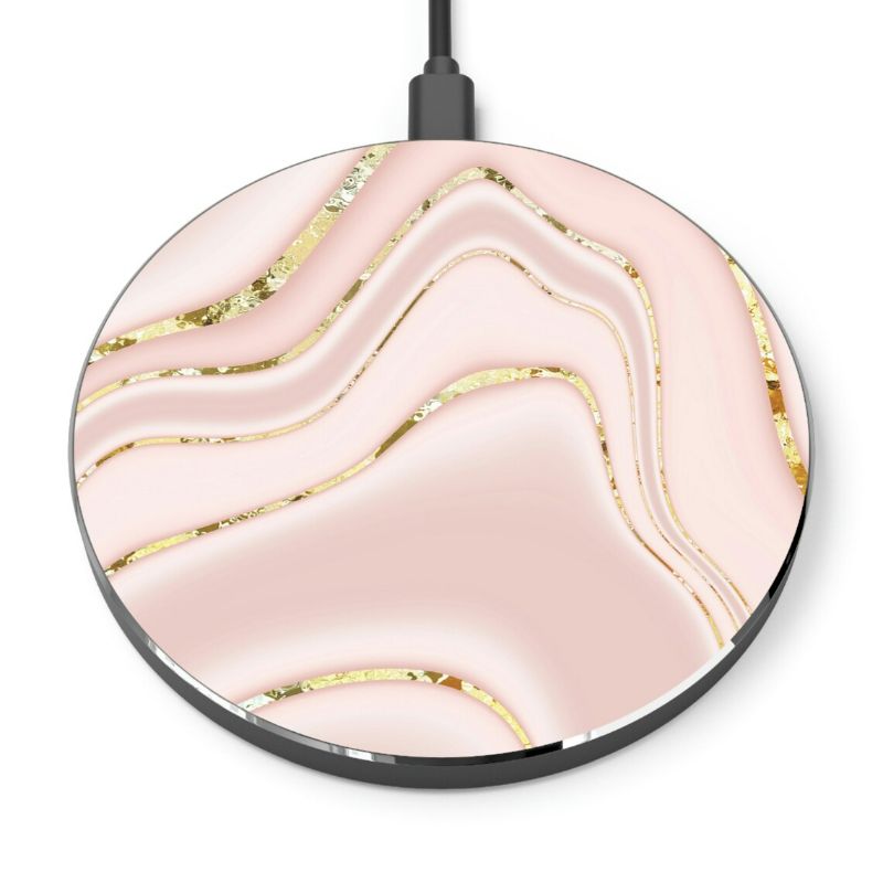 Photo 2 of SEE PHOTO DESIGN IS A LITTLE DIFFERENT Gabba Goods Wireless Charging Pad Pink Marble