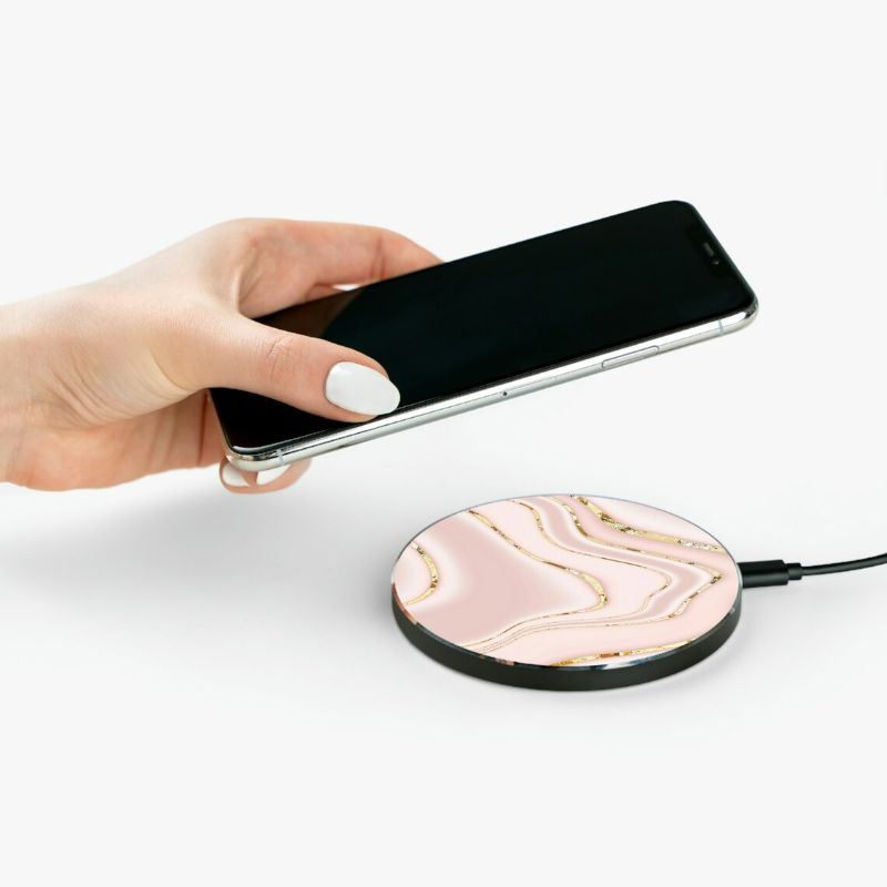 Photo 1 of SEE PHOTO DESIGN IS A LITTLE DIFFERENT Gabba Goods Wireless Charging Pad Pink Marble