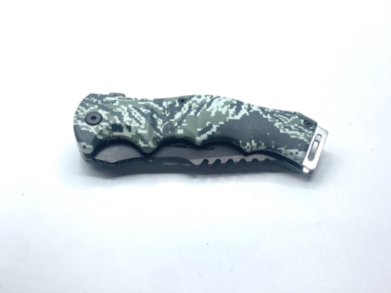 Photo 1 of 5" Camo Ops Folder Pocket Knife With Clip New