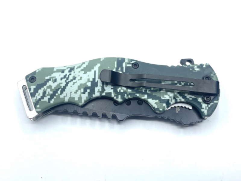 Photo 3 of 5" Camo Ops Folder Pocket Knife With Clip New