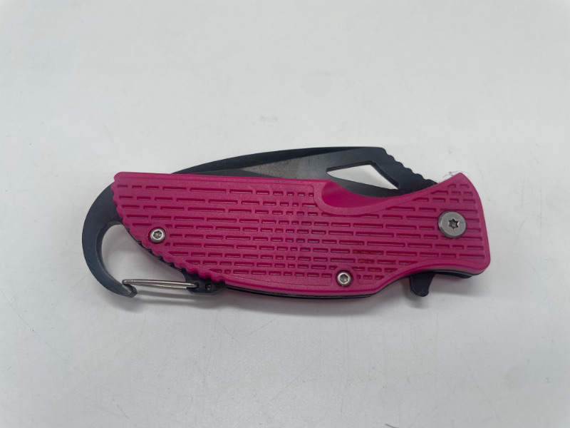 Photo 1 of Pink Camping Keyring Pocket Knife New