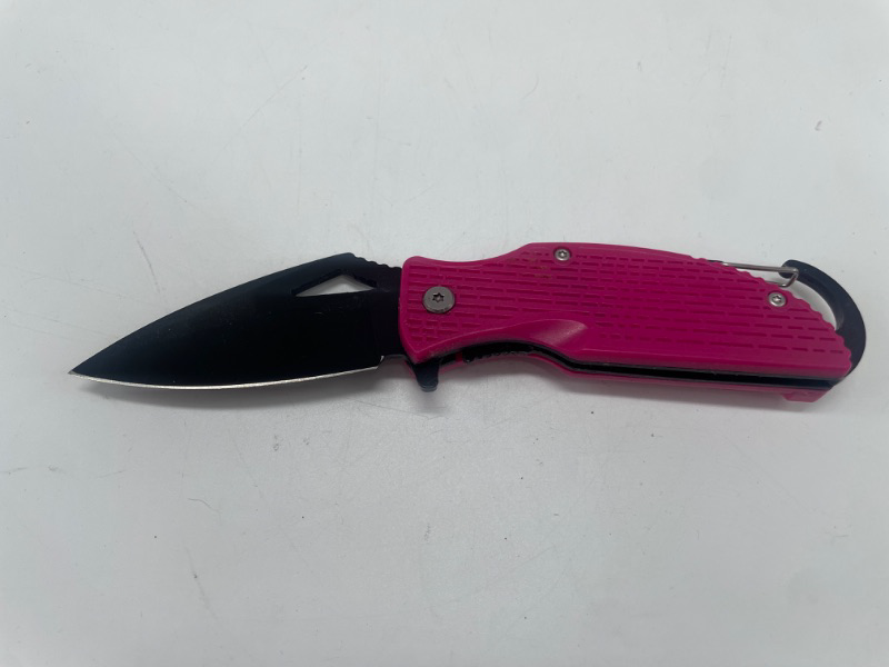 Photo 2 of Pink Camping Keyring Pocket Knife New