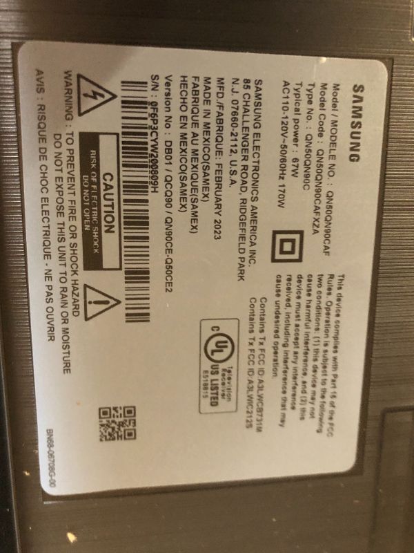 Photo 5 of SAMSUNG 50-Inch Class Neo QLED 4K QN90C Series Neo Quantum HDR, Dolby Atmos, Object Tracking Sound Lite, Anti-Glare, Gaming Hub, Q-Symphony, Smart TV with Alexa Built-in (QN50QN90C, 2023 Model) - LIKE NEW 