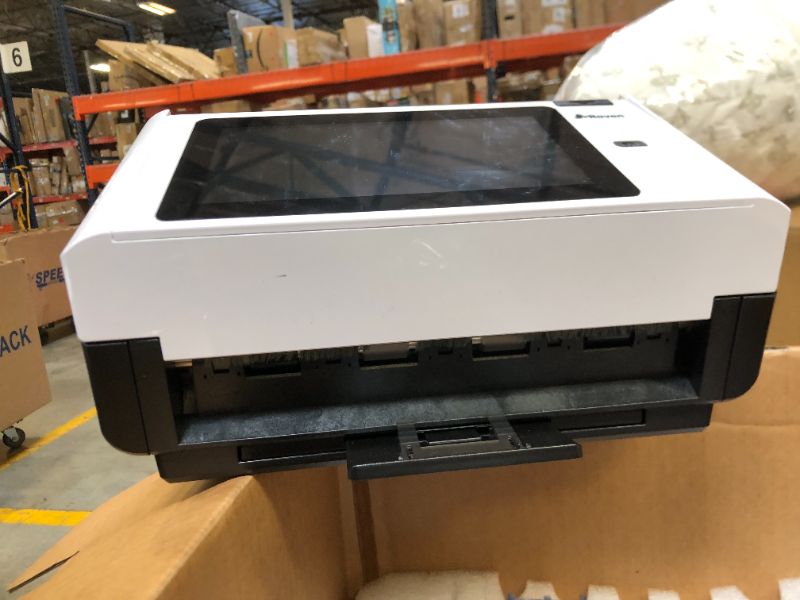 Photo 2 of Raven Pro Document Scanner - Huge Touchscreen, High Speed Color Duplex Feeder (ADF), Wireless Scan to Cloud, WiFi, Ethernet, USB, Home or Office Desktop White